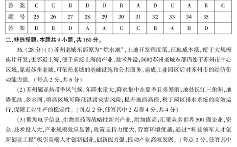 新疆2026年普通高考二月适应性检测文科综合试卷及答案文综答案26学前普通高考适应性检测第一次_全国高考模拟卷_2026年2月_新疆维吾尔自治区2026届高三二月适应性检测文科综合试卷