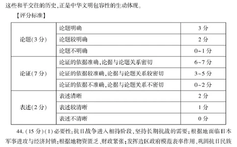 新疆2026年普通高考二月适应性检测文科综合试卷及答案文综答案26学前普通高考适应性检测第一次_全国高考模拟卷_2026年2月_新疆维吾尔自治区2026届高三二月适应性检测文科综合试卷
