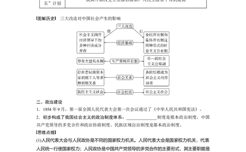 板块3第8单元第22讲　中华人民共和国成立和向社会主义的过渡_07高考历史_2024年新高考资料_1.2024一轮复习_2024年高考历史一轮复习讲义（部编版）_学生版在此文件夹_学生用书Word版文档
