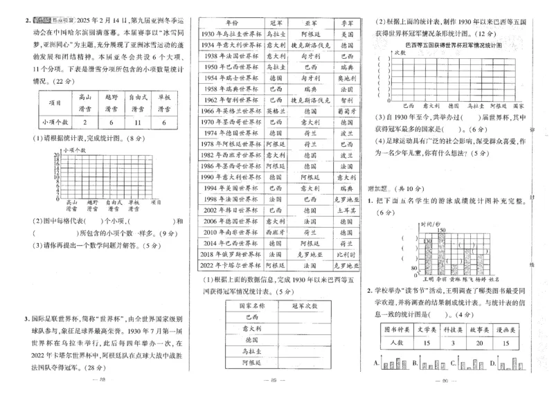 25秋《学霸提优大试卷》数学人教4上(1)_小学教辅2026新版+暑假衔接_25秋《学霸提优大试卷》数学人教1-6年级上册