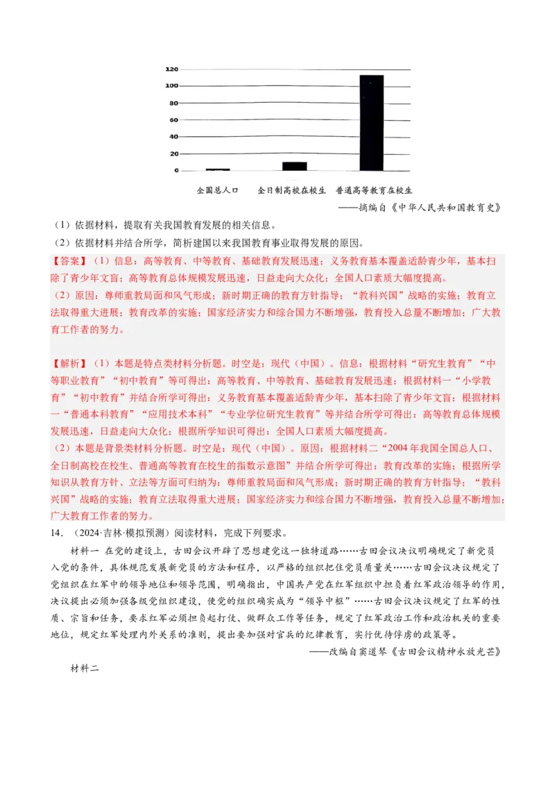 押第19题中国现代化（解析版）_07高考历史_2024年新高考资料_52024三轮冲刺_备战2024年高考历史临考题号押题（辽宁、黑龙江、吉林专用）322866720