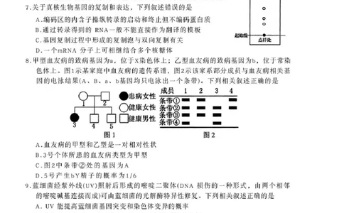 常州市2025-2026学年第一学期高三期末质量调研生物+答案_全国高考模拟卷_2026年2月_260201常州市2025-2026学年第一学期高三期末质量调研（全科）