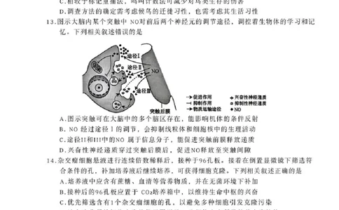 常州市2025-2026学年第一学期高三期末质量调研生物+答案_全国高考模拟卷_2026年2月_260201常州市2025-2026学年第一学期高三期末质量调研（全科）