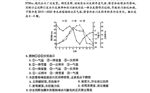 陕西省衡水金卷2026届高三上学期2月联考地理_全国高考模拟卷_2026年2月_260211陕西省衡水金卷2026届高三上学期2月联考（全科）