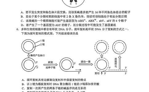 生物试卷（G3）+昆明市市统考2026届_全国高考模拟卷_2026年2月_260205云南省昆明市2026届高三摸底诊断测试（全科）_云南省昆明市2026届高三摸底诊断测试生物