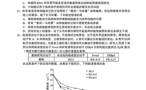 生物试卷（G3）+昆明市市统考2026届_全国高考模拟卷_2026年2月_260205云南省昆明市2026届高三摸底诊断测试（全科）_云南省昆明市2026届高三摸底诊断测试生物