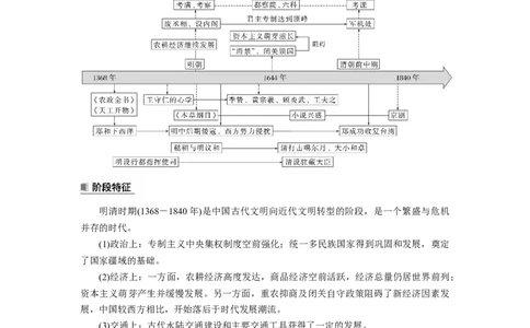 板块1第4单元第11讲　明清时期的政治_07高考历史_2024年新高考资料_1.2024一轮复习_2024年高考历史一轮复习讲义（部编版）_学生版在此文件夹_学生用书Word版文档_大一轮复习讲义