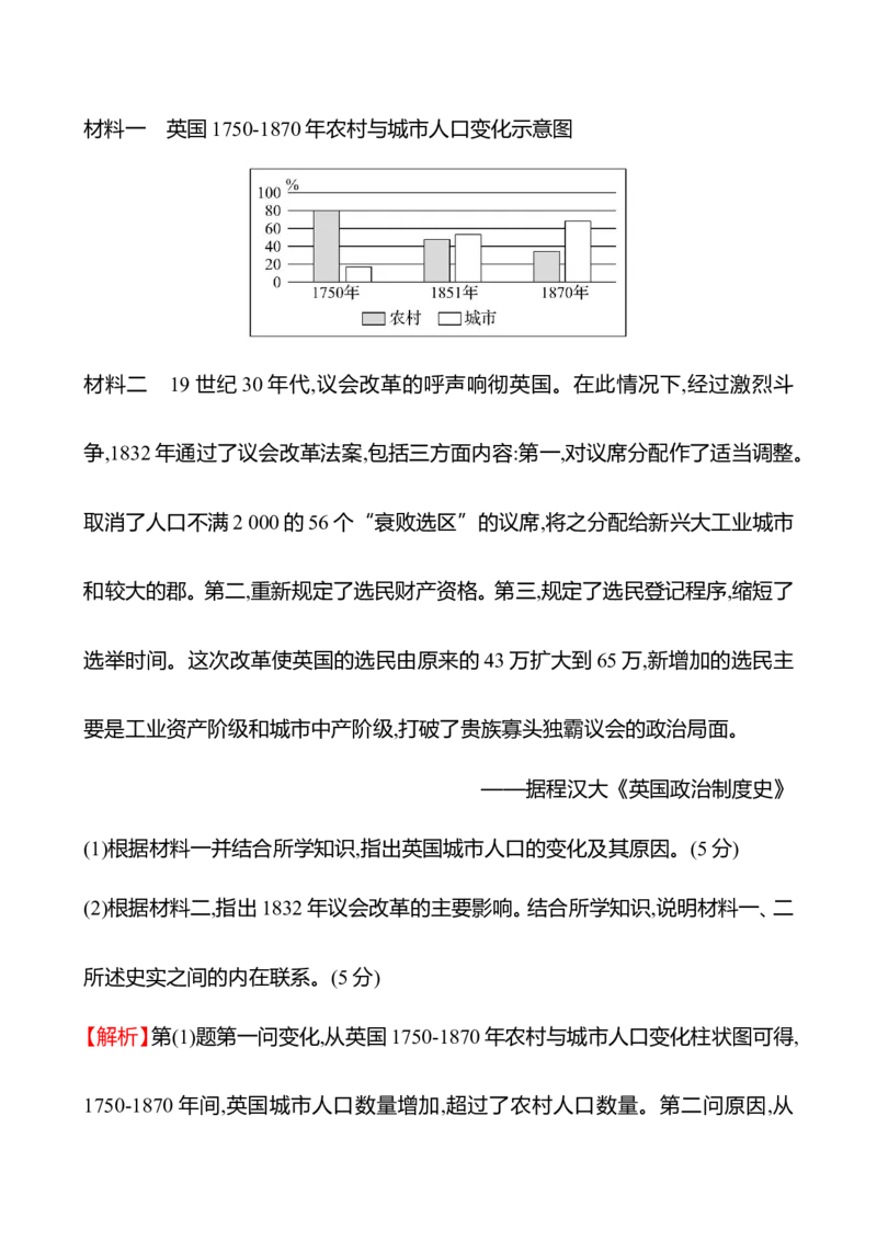 备战2023高考历史全程复习单元评估检测(十)(第十单元　工业革命与世界殖民体系的形成)试卷（教师版）_07高考历史_通用版（老高考）复习资料_2023年复习资料