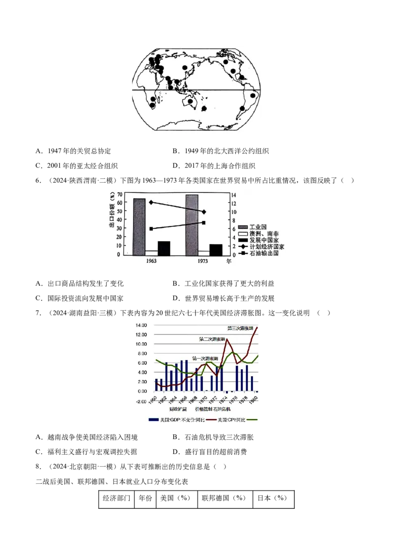 押广东卷第16题世界现代史：二战后的世界（原卷版）_07高考历史_2024年新高考资料_52024三轮冲刺_备战2024年高考历史临考题号押题（广东专用）323033819