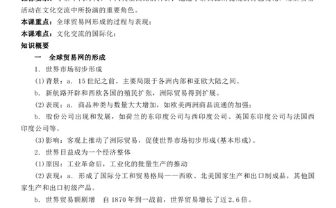 新教材第四单元商路、贸易与文化交流-选择性必修3&middot;文化交流与传播知识纲要_07高考历史_新高考复习资料_2022年新高考复习资料_2022新版教材知识点_选择性必修3《文化交流与传播》