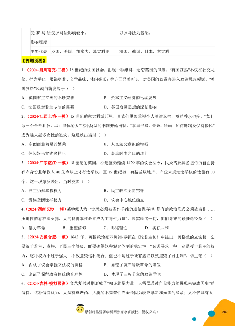 历史-2024年高考考前最后一课（pdf版）_07高考历史_2024年新高考资料_52024三轮冲刺_历史（含PDF版，可直接打印）-2024年高考考前最后一课