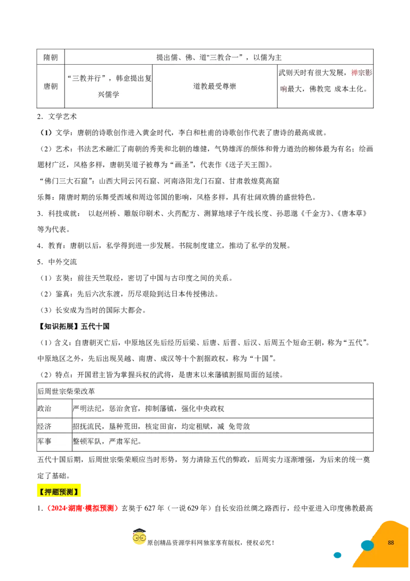历史-2024年高考考前最后一课（pdf版）_07高考历史_2024年新高考资料_52024三轮冲刺_历史（含PDF版，可直接打印）-2024年高考考前最后一课