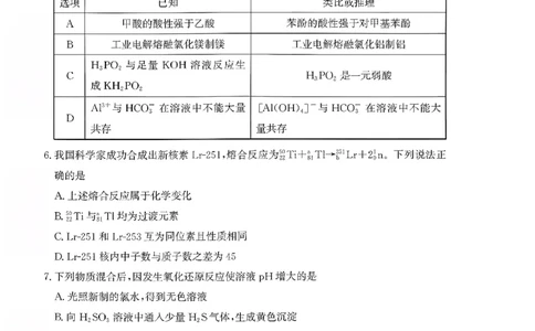 枣庄市2026届高三第一学期质量检测化学+答案_全国高考模拟卷_2026年2月_260202山东省枣庄市2026届高三第一学期质量检测（枣庄一调）（全科）