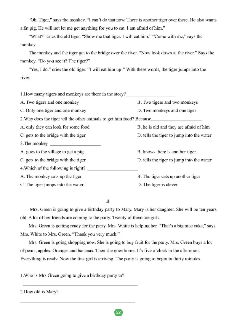 北京小升初英语分班考真题汇编_北京小升初全套文件_英语2