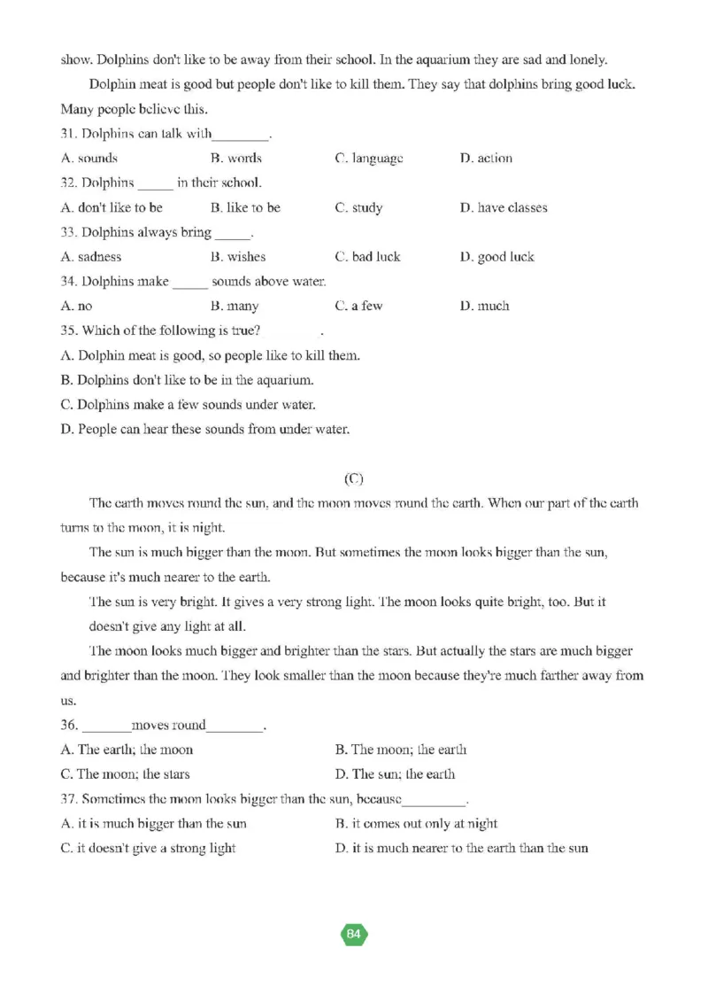 北京小升初英语分班考真题汇编_北京小升初全套文件_英语2