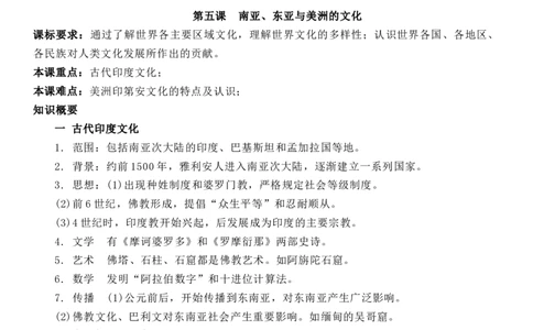 新教材第二单元世界文化的多元传统-选择性必修3&middot;文化交流与传播知识纲要_07高考历史_新高考复习资料_2022年新高考复习资料_2022新版教材知识点_选择性必修3《文化交流与传播》