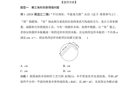创新点2　三角函数与解三角形创新题型突破_2025年新高考资料_二轮复习_2025届高考数学二轮复习课件+练习