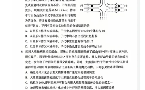 巴中市普通高中2023级&ldquo;一诊&rdquo;考试生物_全国高考模拟卷_2026年2月_260202四川省巴中市普通高中2023级&ldquo;一诊&rdquo;考试（巴中一诊）（全科）