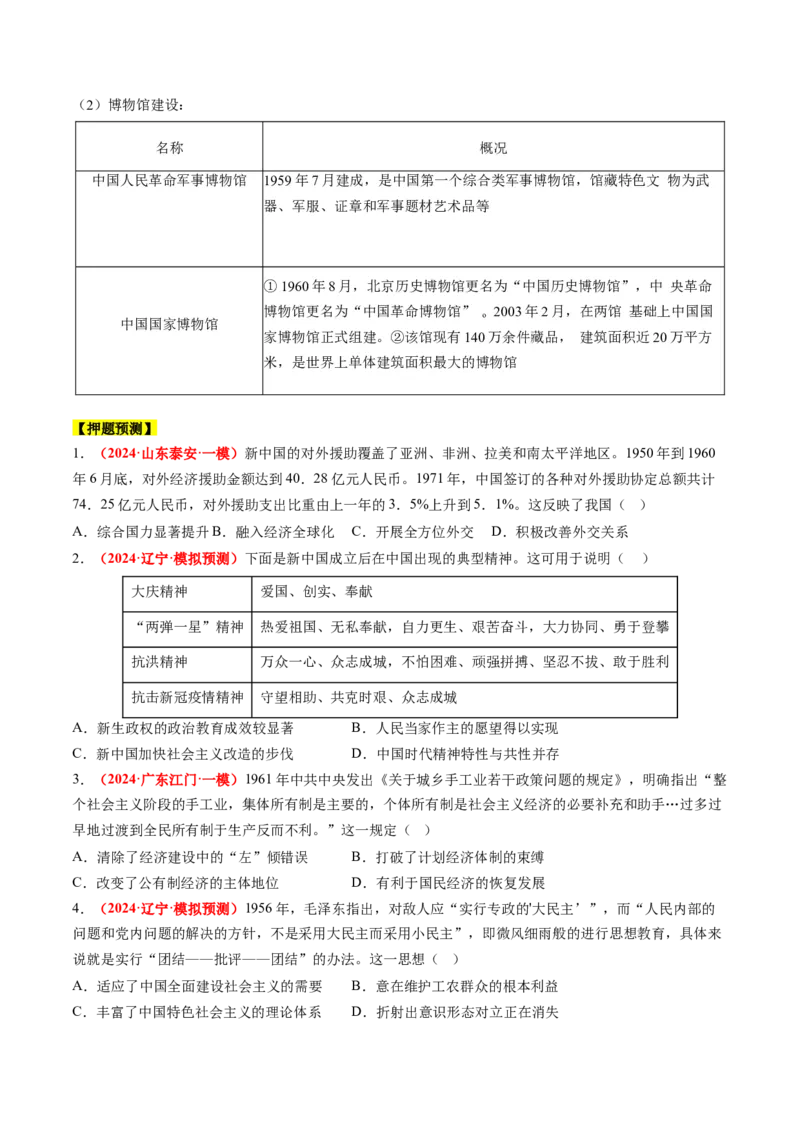历史-2024年高考考前最后一课（word版）_07高考历史_2024年新高考资料_52024三轮冲刺_历史（含PDF版，可直接打印）-2024年高考考前最后一课