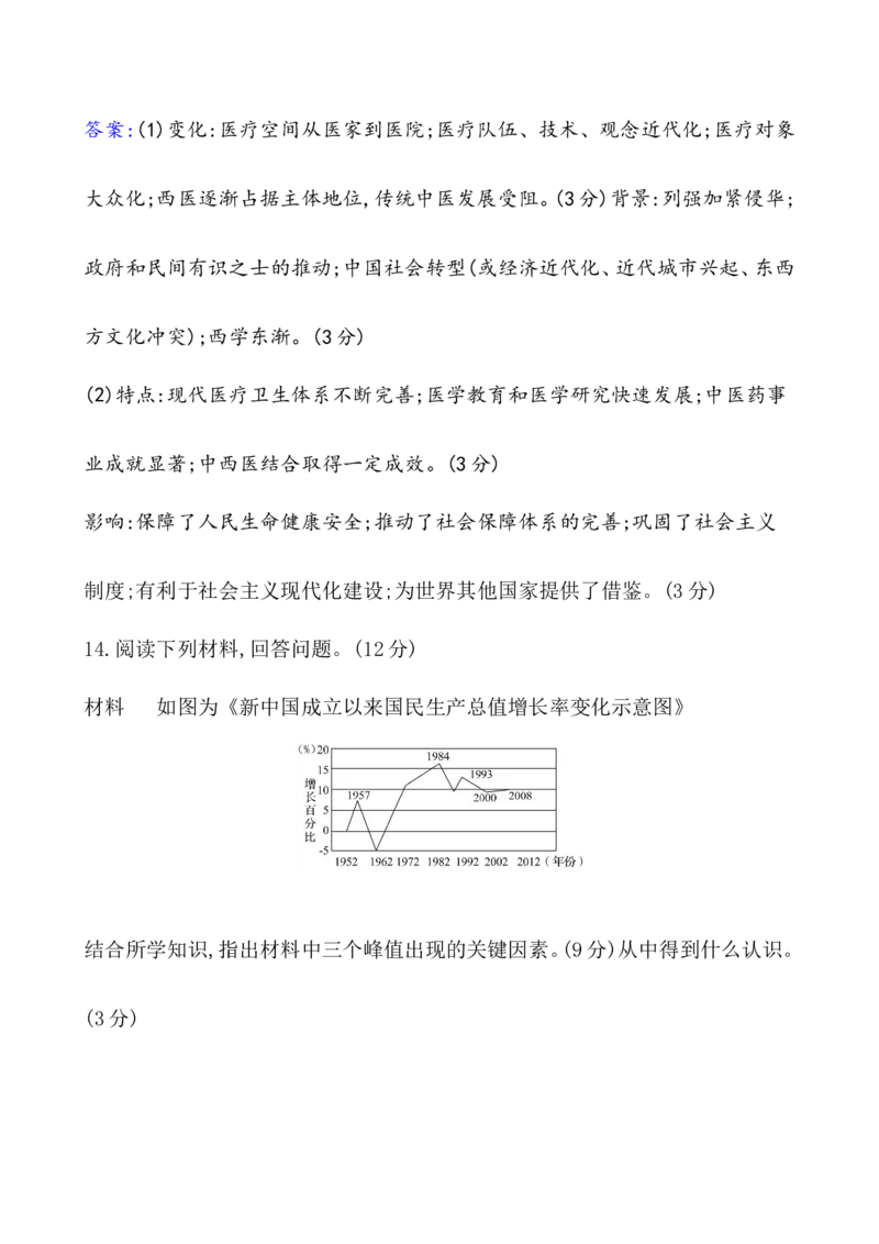 单元测试_07高考历史_新高考复习资料_2022年新高考复习资料_2022届一轮复习讲练结合7.11更新_系列1_第十单元改革开放与社会主义现代化建设新时期