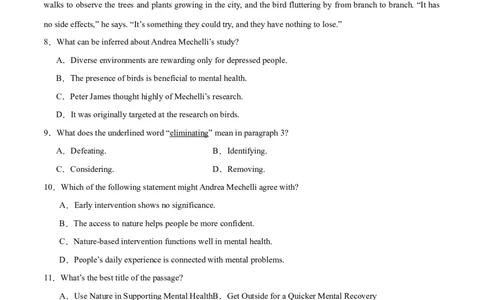 必修二Unit2WildlifeProtection单元培优综合测试卷（原卷版）_03高考英语_2025年新高考资料_一轮复习_2025年新高考英语一轮总复习筑基培优方案