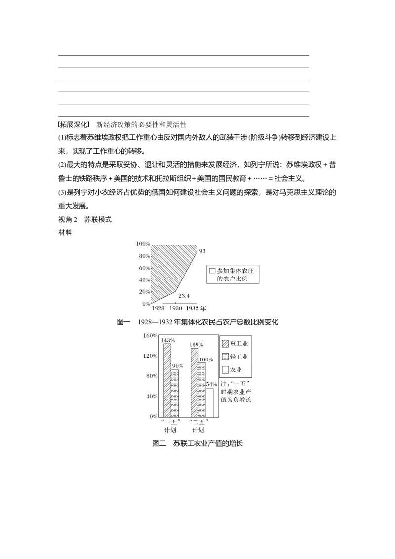 板块6第13单元第36讲　十月革命的胜利与苏联的社会主义实践_07高考历史_2024年新高考资料_1.2024一轮复习_2024年高考历史一轮复习讲义（部编版）_学生版在此文件夹_学生用书Word版文档