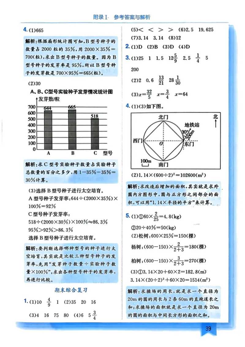 六年级数学上册人教版《黄冈小状元作业本》答案解析_小学1-6年级《黄冈小状元》含测评卷和作业本_25秋1-6年级数学上册人教版《黄冈小状元作业本》（有答案）_答案