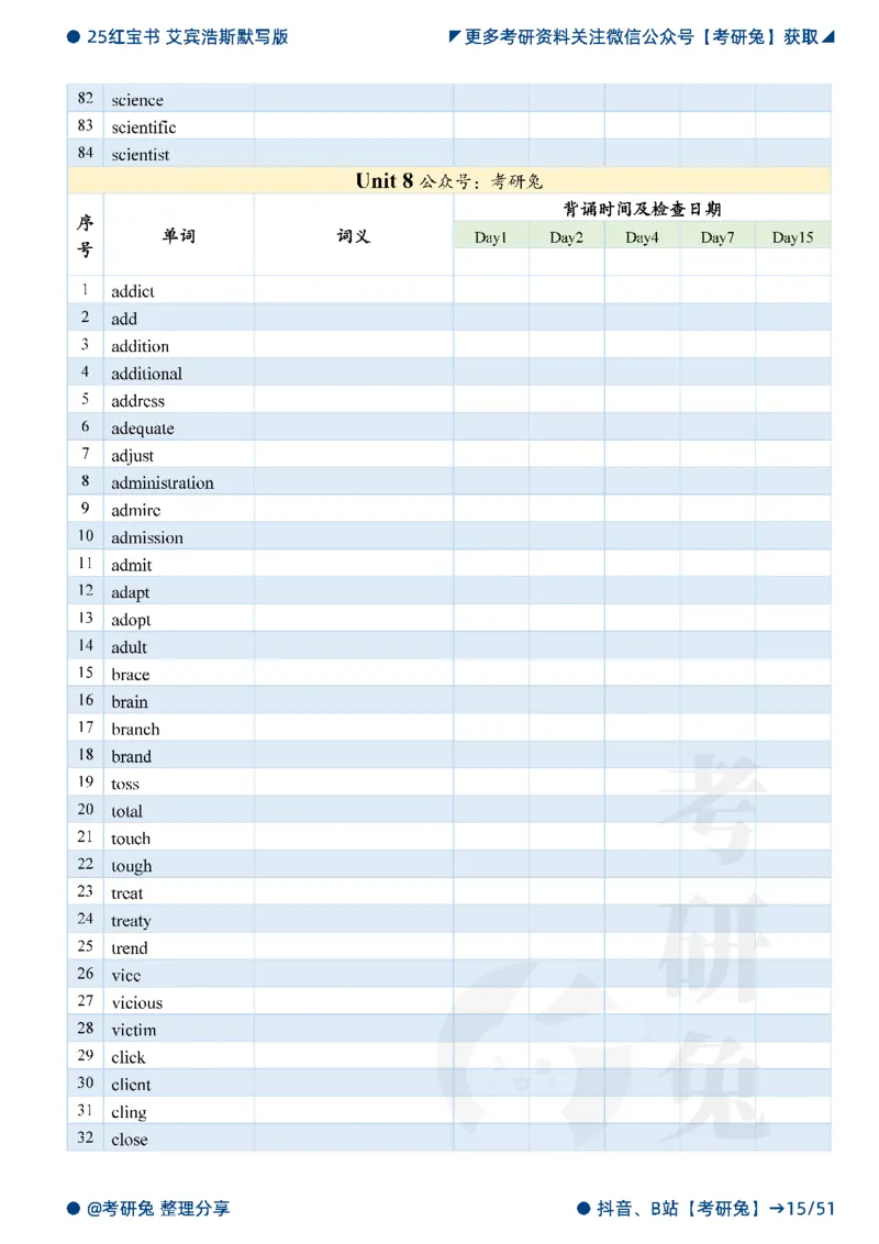 2025考研红宝书默写本-必考词_27考研真题_考研英语一、二真题+解析（1994-2026）_考研词汇默写本合集_红宝书默写本