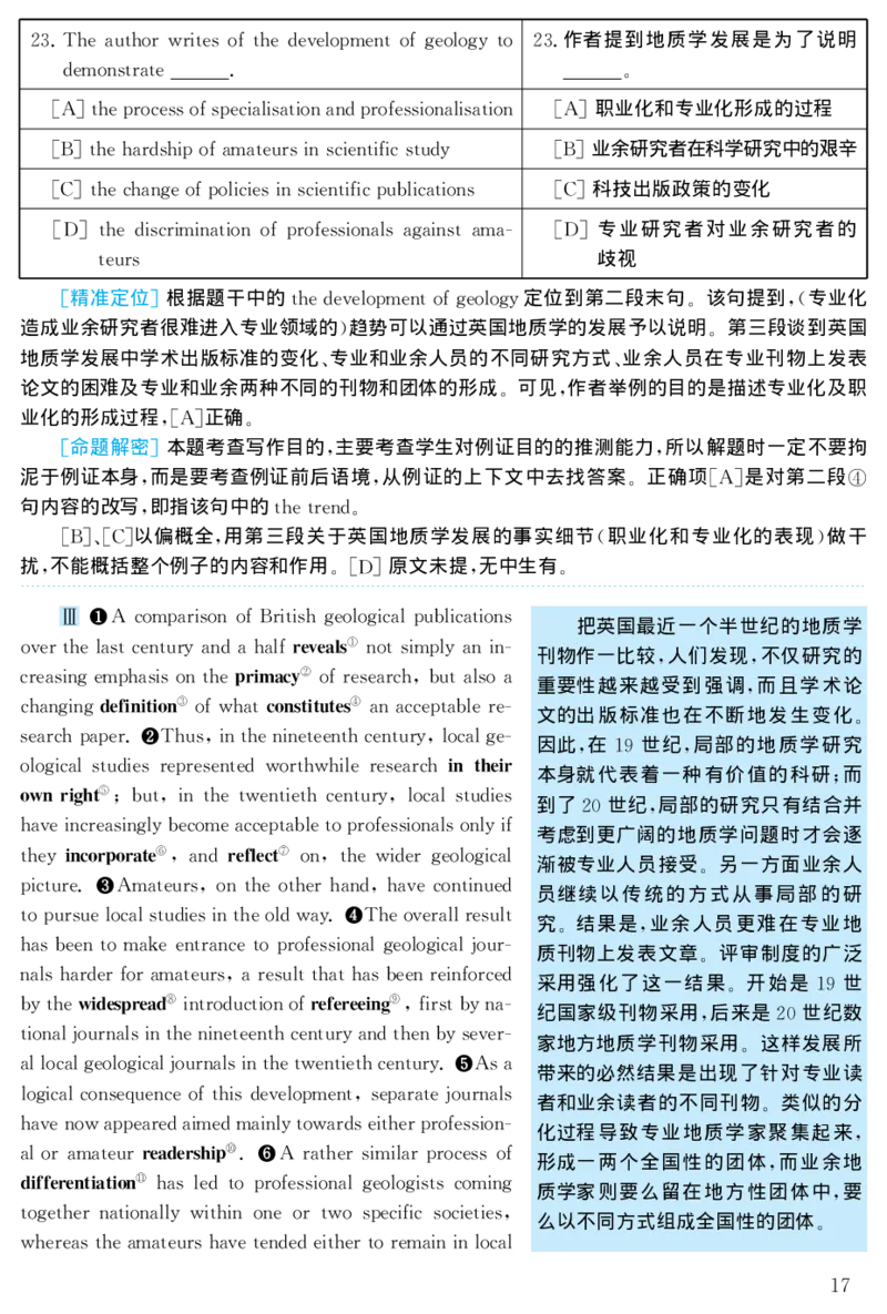 2001年考研英语真题解析_27考研真题_考研英语一、二真题+解析（1994-2026）_考研英语真题阅读手译本_真题解析_英一_1998-2009考研英语解析
