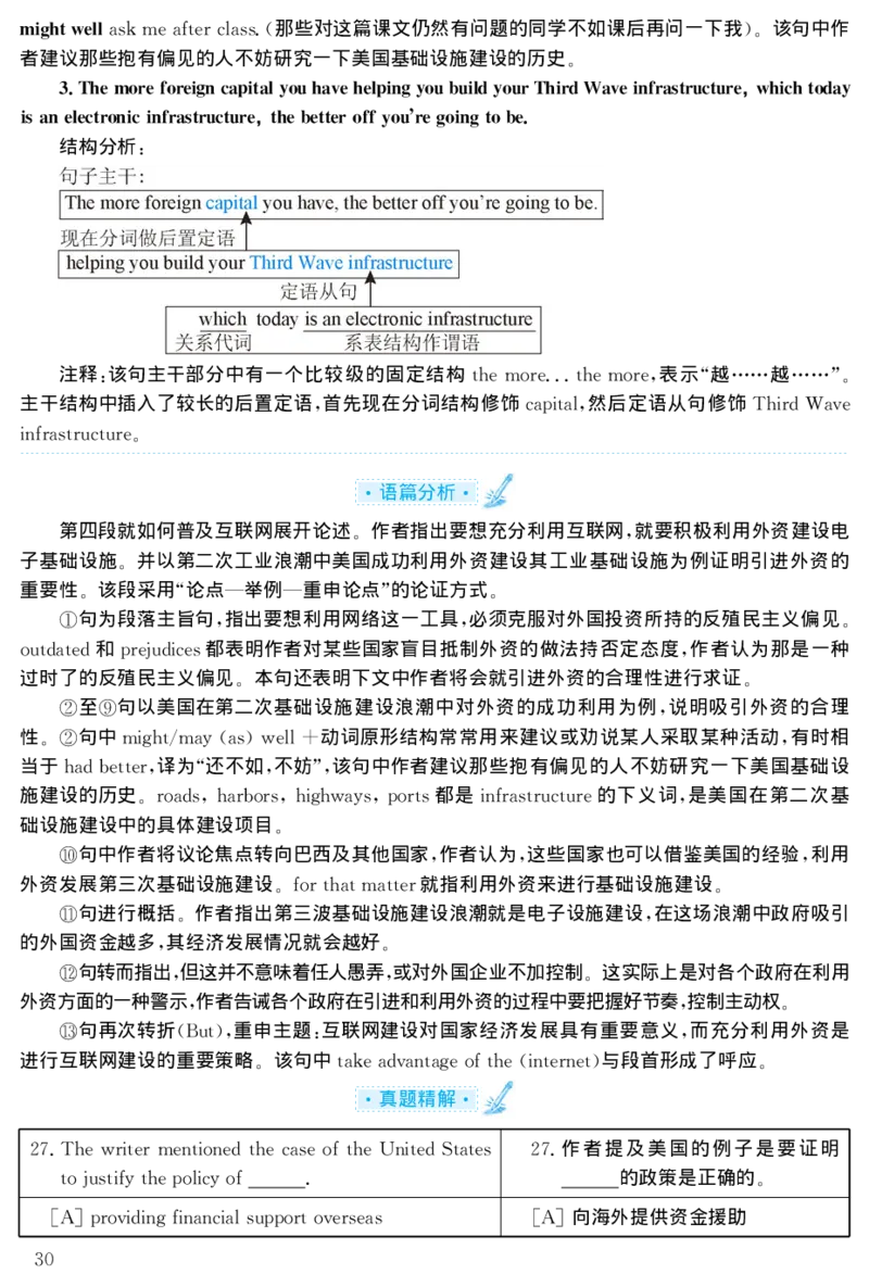 2001年考研英语真题解析_27考研真题_考研英语一、二真题+解析（1994-2026）_考研英语真题阅读手译本_真题解析_英一_1998-2009考研英语解析