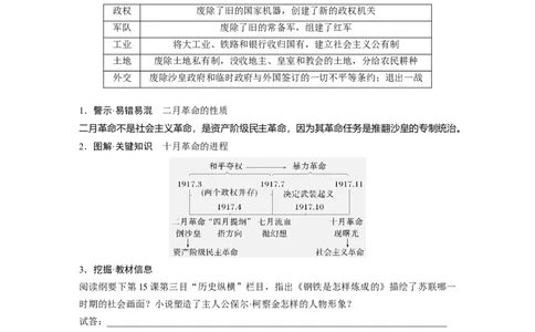 板块四　第十七单元　第54讲　十月革命的胜利_07高考历史_2025年新高考资料_一轮复习_2025高考大一轮复习讲义+课件精准备考2025年新高三历史一轮复习备课课件（完结）