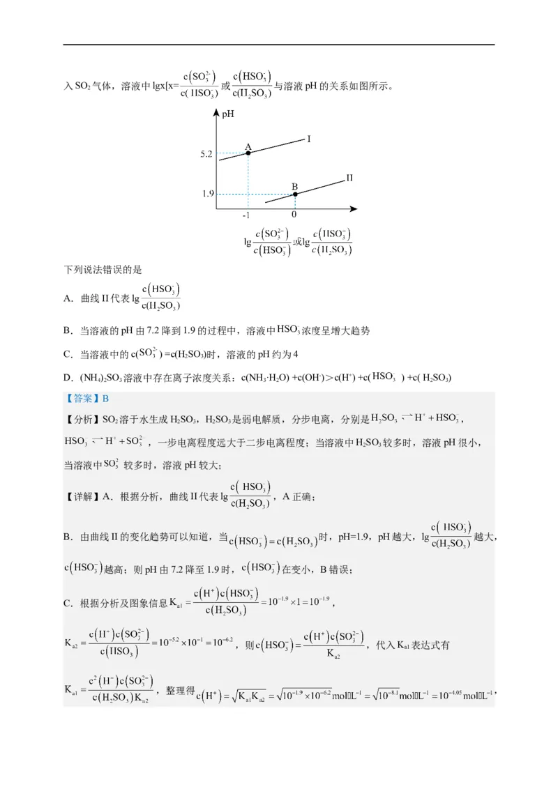 点击09『动静两相依』水溶液中的离子反应与平衡--2023年高考化学热点&middot;重点&middot;难点（全国通用）（解析版）_05高考化学_通用版（老高考）复习资料_2023年复习资料_专项复习
