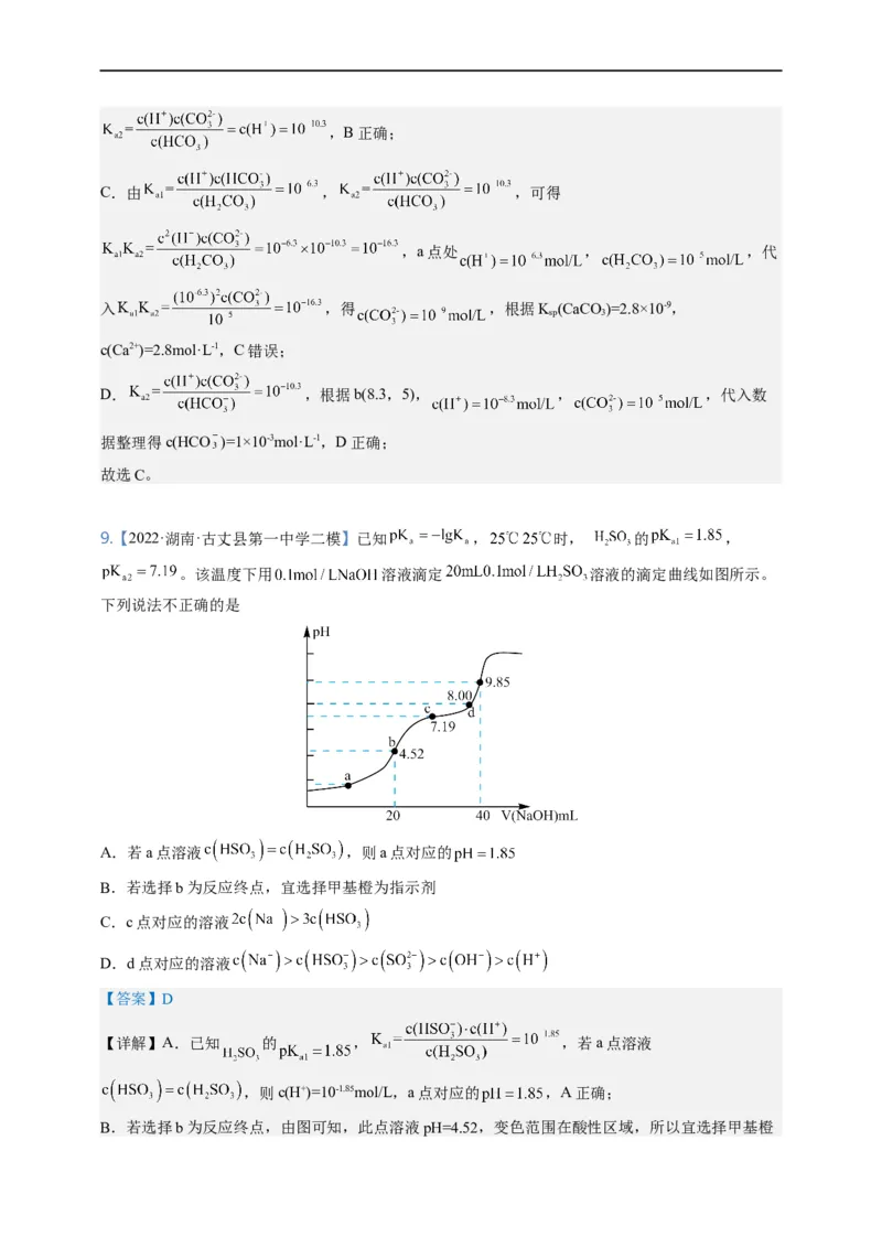 点击09『动静两相依』水溶液中的离子反应与平衡--2023年高考化学热点&middot;重点&middot;难点（全国通用）（解析版）_05高考化学_通用版（老高考）复习资料_2023年复习资料_专项复习