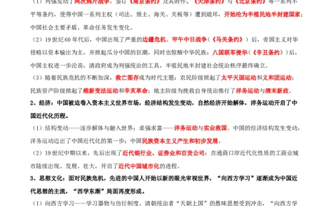 秘籍022024高考考前抢分必记核心知识点扫描&mdash;&mdash;中国近现代史-备战2024年高考历史抢分秘籍（新高考专用）_07高考历史_2024年新高考资料_52024三轮冲刺
