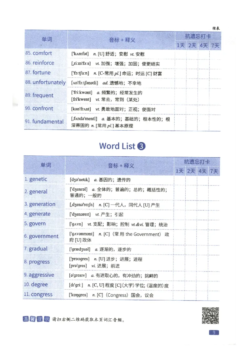27考研词汇闪过真题重点高频词精缩本_27考研真题_考研英语一、二真题+解析（1994-2026）_考研词汇默写本合集_02.词汇闪过_附册（共9本）