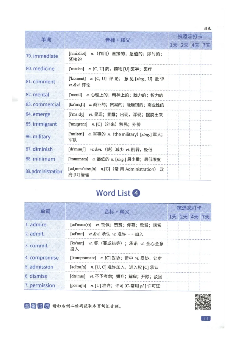27考研词汇闪过真题重点高频词精缩本_27考研真题_考研英语一、二真题+解析（1994-2026）_考研词汇默写本合集_02.词汇闪过_附册（共9本）