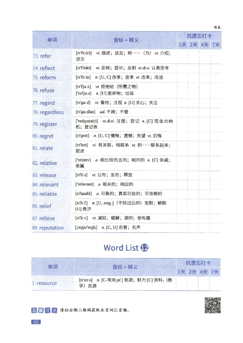 27考研词汇闪过真题重点高频词精缩本_27考研真题_考研英语一、二真题+解析（1994-2026）_考研词汇默写本合集_02.词汇闪过_附册（共9本）