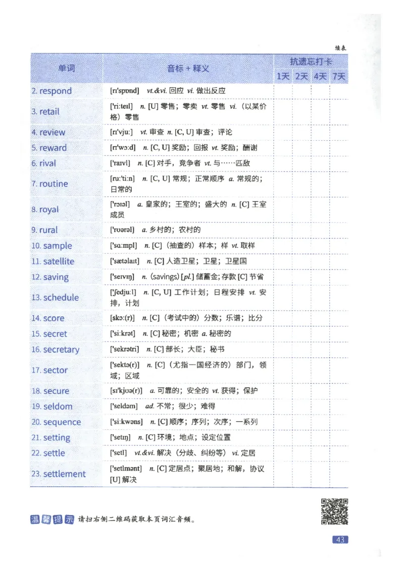 27考研词汇闪过真题重点高频词精缩本_27考研真题_考研英语一、二真题+解析（1994-2026）_考研词汇默写本合集_02.词汇闪过_附册（共9本）