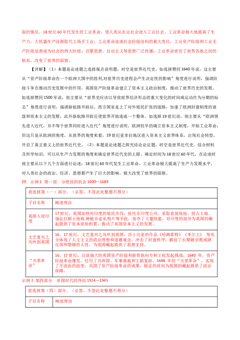 秘籍05抢分专项&middot;论述题精练30题（解析版）_07高考历史_2024年新高考资料_52024三轮冲刺_备战2024年高考历史抢分秘籍（新高考专用）320991418
