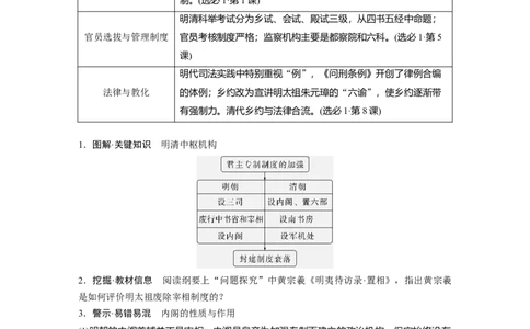 板块一　第五单元　第11讲　明清时期的政治及对外交往_07高考历史_2025年新高考资料_一轮复习_2025高考大一轮复习讲义+课件精准备考2025年新高三历史一轮复习备课课件（完结）