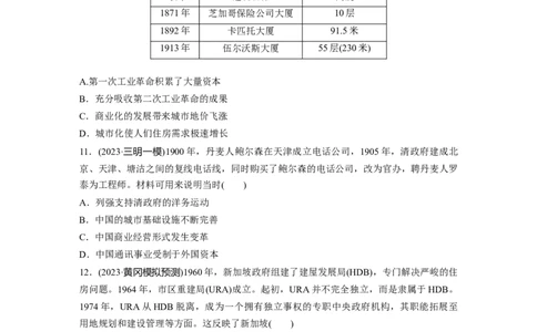 版块五　第十七单元　训练61村落、城镇与居住环境_07高考历史_2025年新高考资料_一轮复习_2025高考大一轮复习讲义+课件精准备考2025年新高三历史一轮复习备课课件（完结）