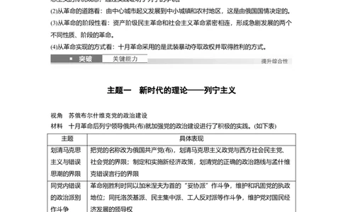 板块四　第十四单元　第40讲　十月革命的胜利_07高考历史_2025年新高考资料_一轮复习_2025高考大一轮复习讲义+课件精准备考2025年新高三历史一轮复习备课课件（完结）