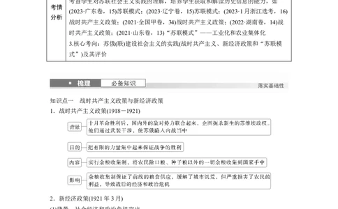 板块四　第十四单元　第41讲　苏联建设社会主义的实践_07高考历史_2025年新高考资料_一轮复习_2025高考大一轮复习讲义+课件精准备考2025年新高三历史一轮复习备课课件（完结）