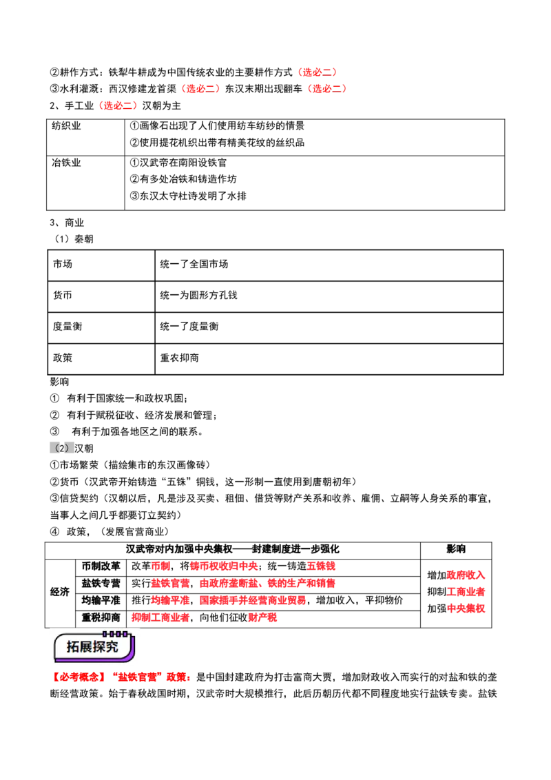 第03讲秦汉统一多民族封建国家的建立与巩固（讲义）（原卷版）_07高考历史_2025年新高考资料_一轮复习_2025年高考历史一轮复习讲练测（新教材新高考）