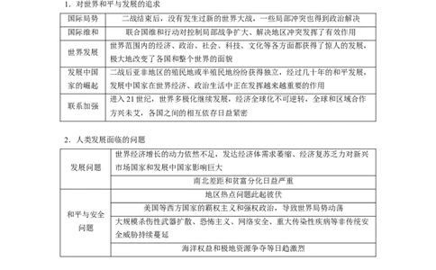 板块四　第十五单元　第48讲　当代世界发展的特点与主要趋势_07高考历史_2025年新高考资料_一轮复习_2025高考大一轮复习历史（人教版）_配套word版文档板块一第2单元&mdash;板块四