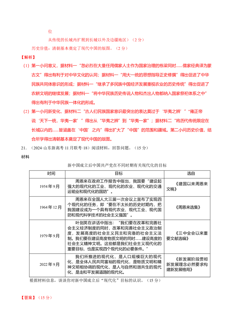 热点话题06周年热点和学术热点（解析版）_07高考历史_2024年新高考资料_3.2024专项复习_2024年高考历史热点&middot;重点&middot;难点专练（新高考专用）