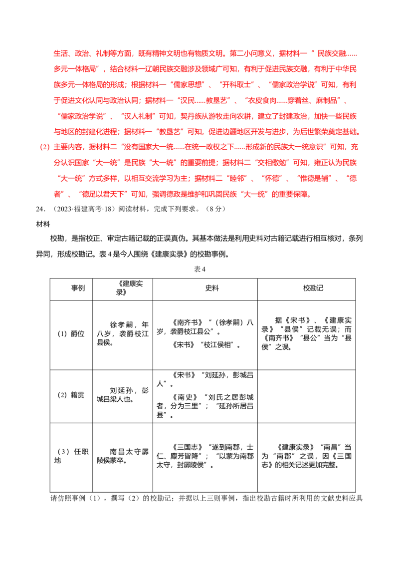 热点话题06周年热点和学术热点（解析版）_07高考历史_2024年新高考资料_3.2024专项复习_2024年高考历史热点&middot;重点&middot;难点专练（新高考专用）