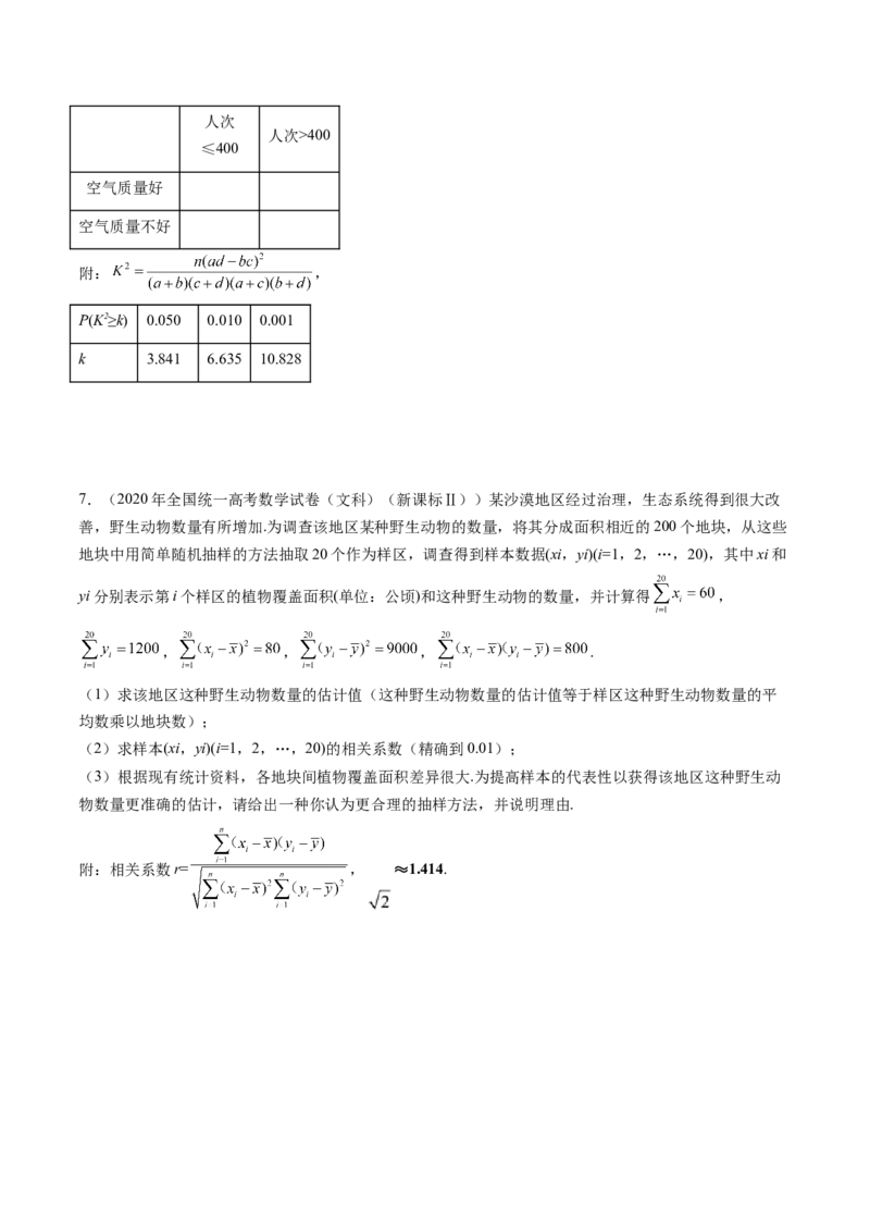 第02讲成对数据的统计分析（五大题型）（练习）（原卷版）_2025年新高考资料_一轮复习_2025年高考数学一轮复习讲练测（新教材新高考，含2024高考真题）