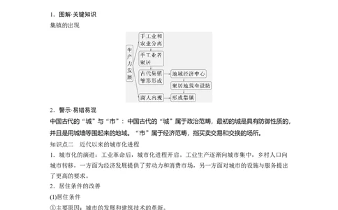 版块五　第十七单元　第61讲　村落、城镇与居住环境_07高考历史_2025年新高考资料_一轮复习_2025高考大一轮复习讲义+课件精准备考2025年新高三历史一轮复习备课课件（完结）_928