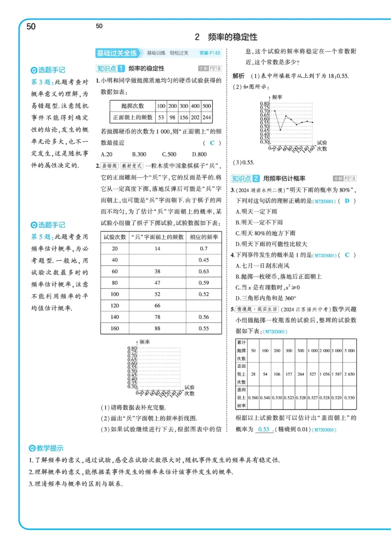 2025《5.3同步练习&bull;全练讲评》数学七下(北师)_北师大初中数学_7下-北师大版初中数学_7下-初中数学北师大版（2025春季新版）持续更新_6.习题试卷_同步练习_第2套（同步练习全解全析）